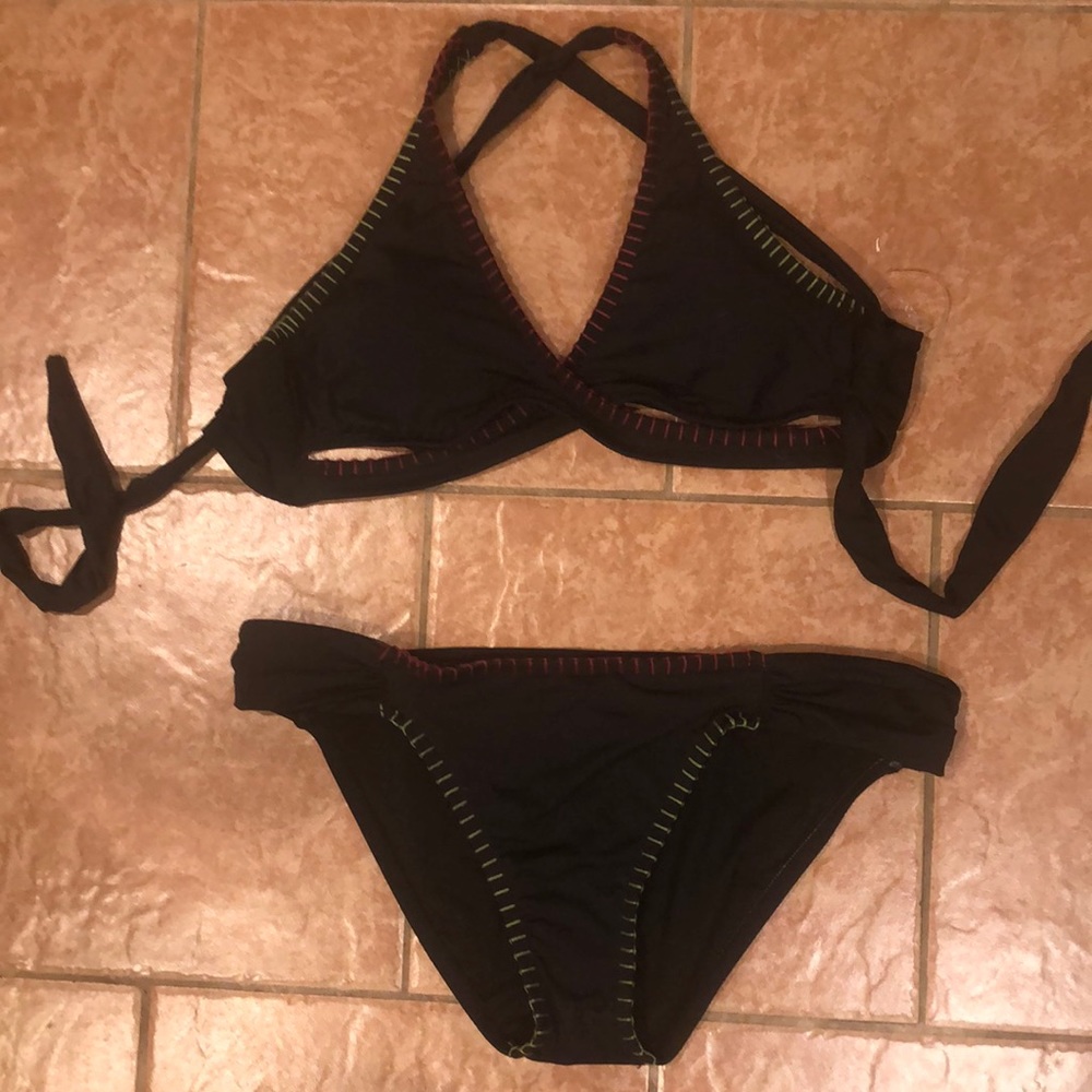 Lucky Brand bikini med top lg bottoms